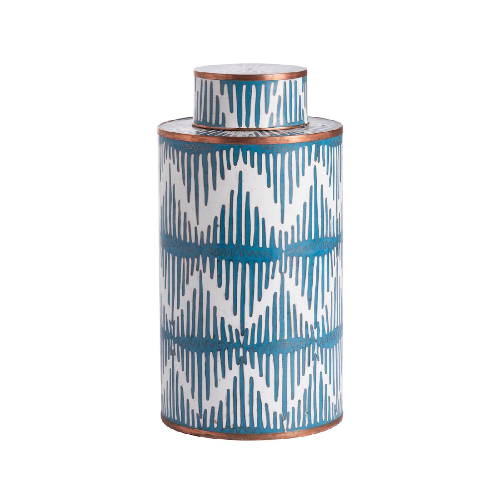 ashwood leather JAR MS ENAMELED SERENE BLUE