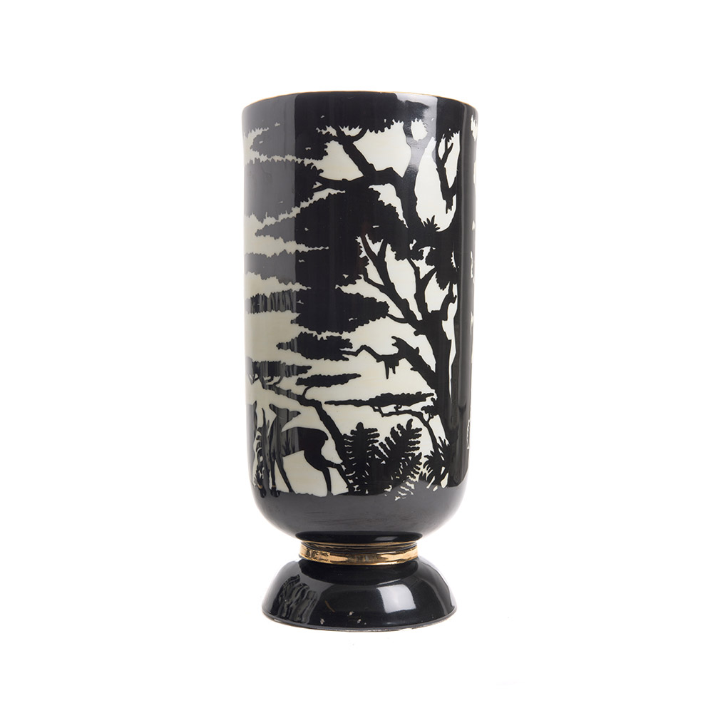 ashwood leather JUNGLE VASE