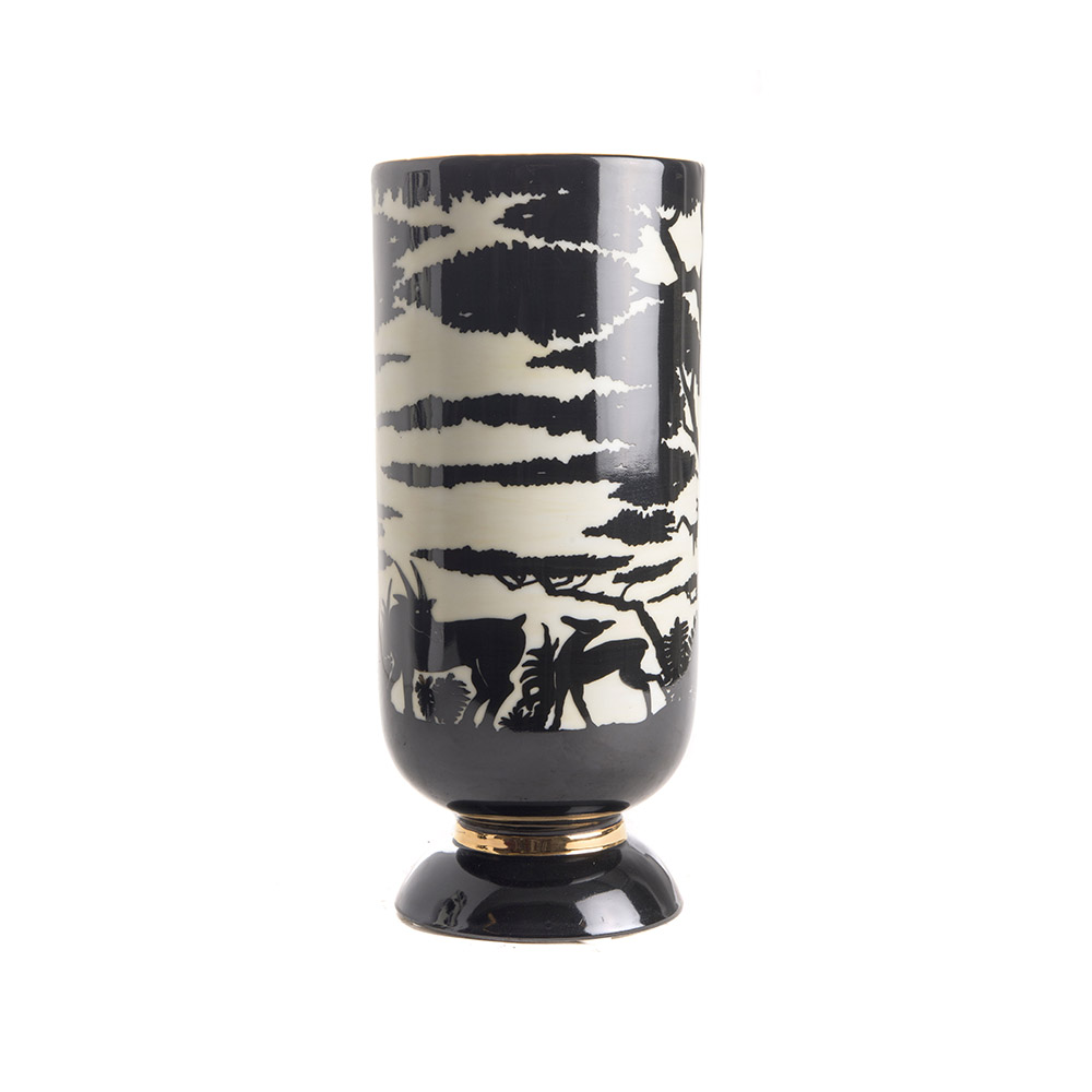 ashwood leather JUNGLE VASE