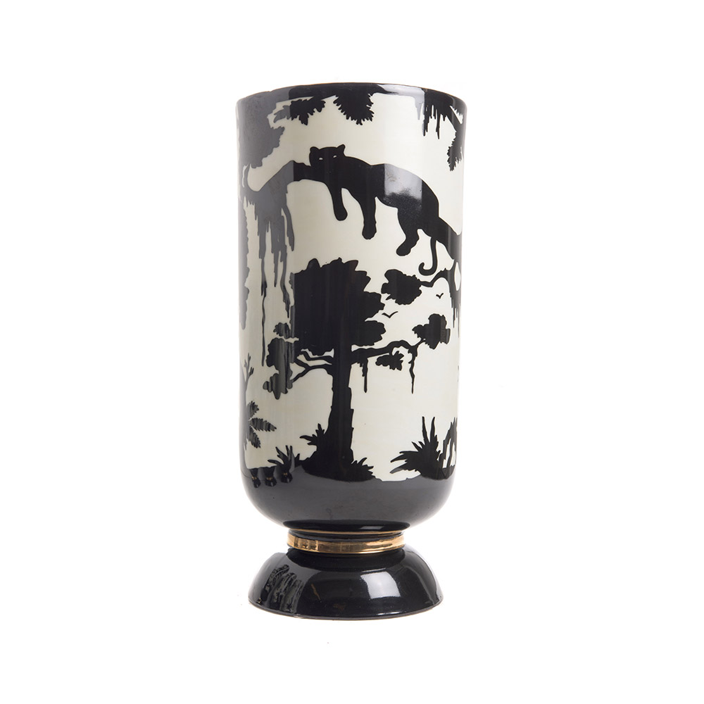 ashwood leather JUNGLE VASE