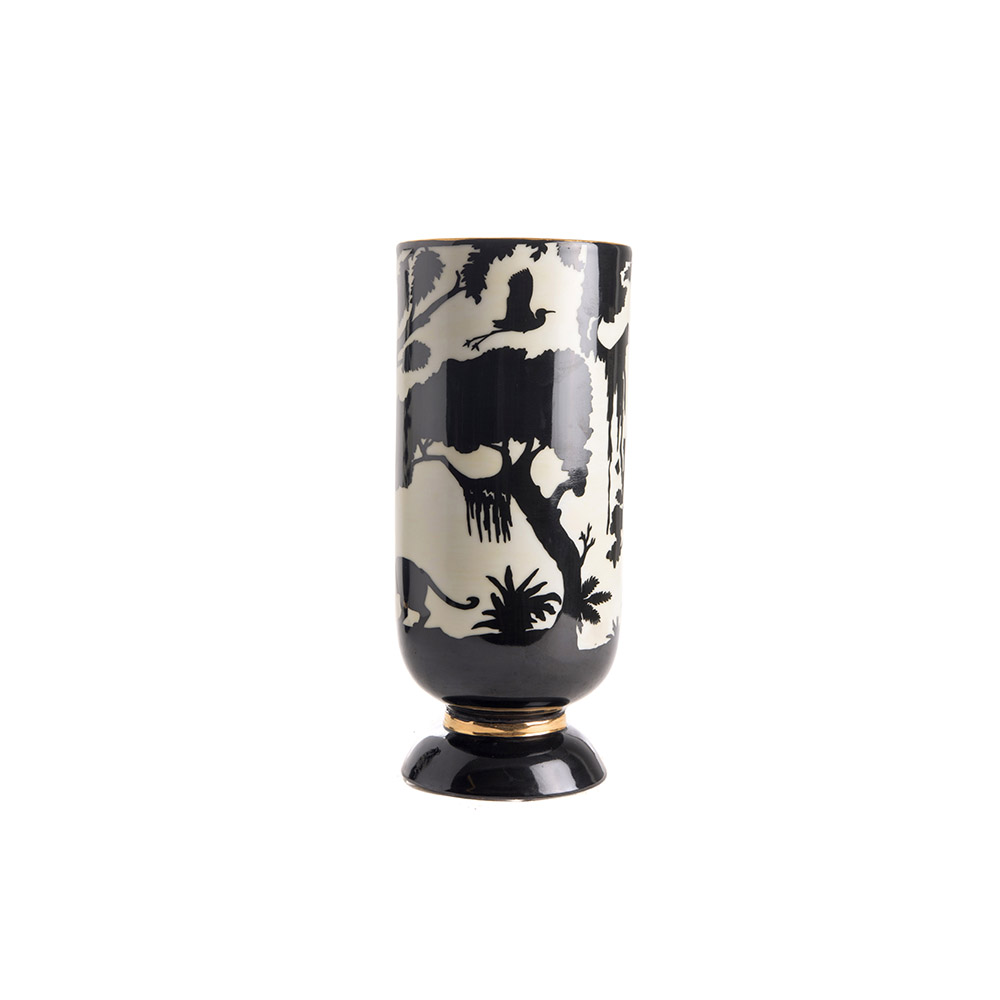 ashwood leather JUNGLE VASE