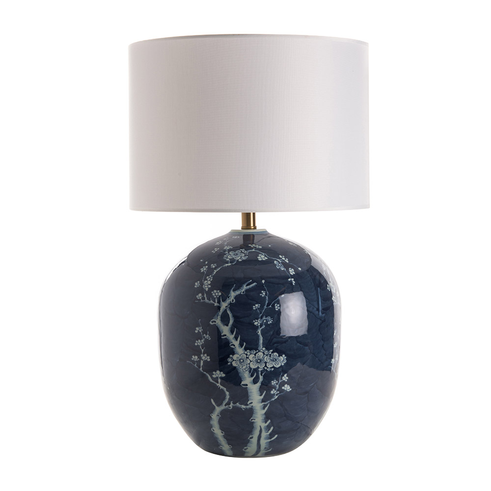 ashwood leather LAMP CHERRY TREE BLUE-E27