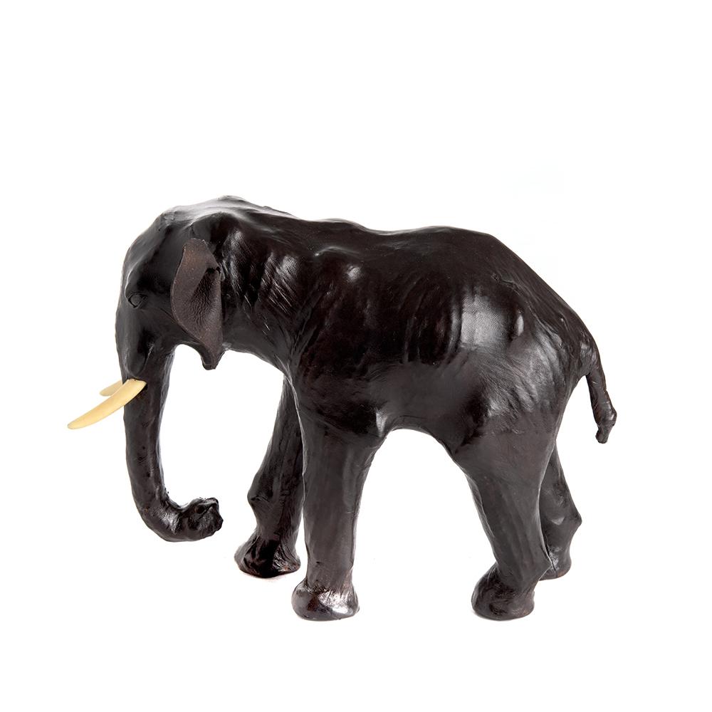 Ashwood Leather LEATHER ELEPHANT SCULPTURE-B