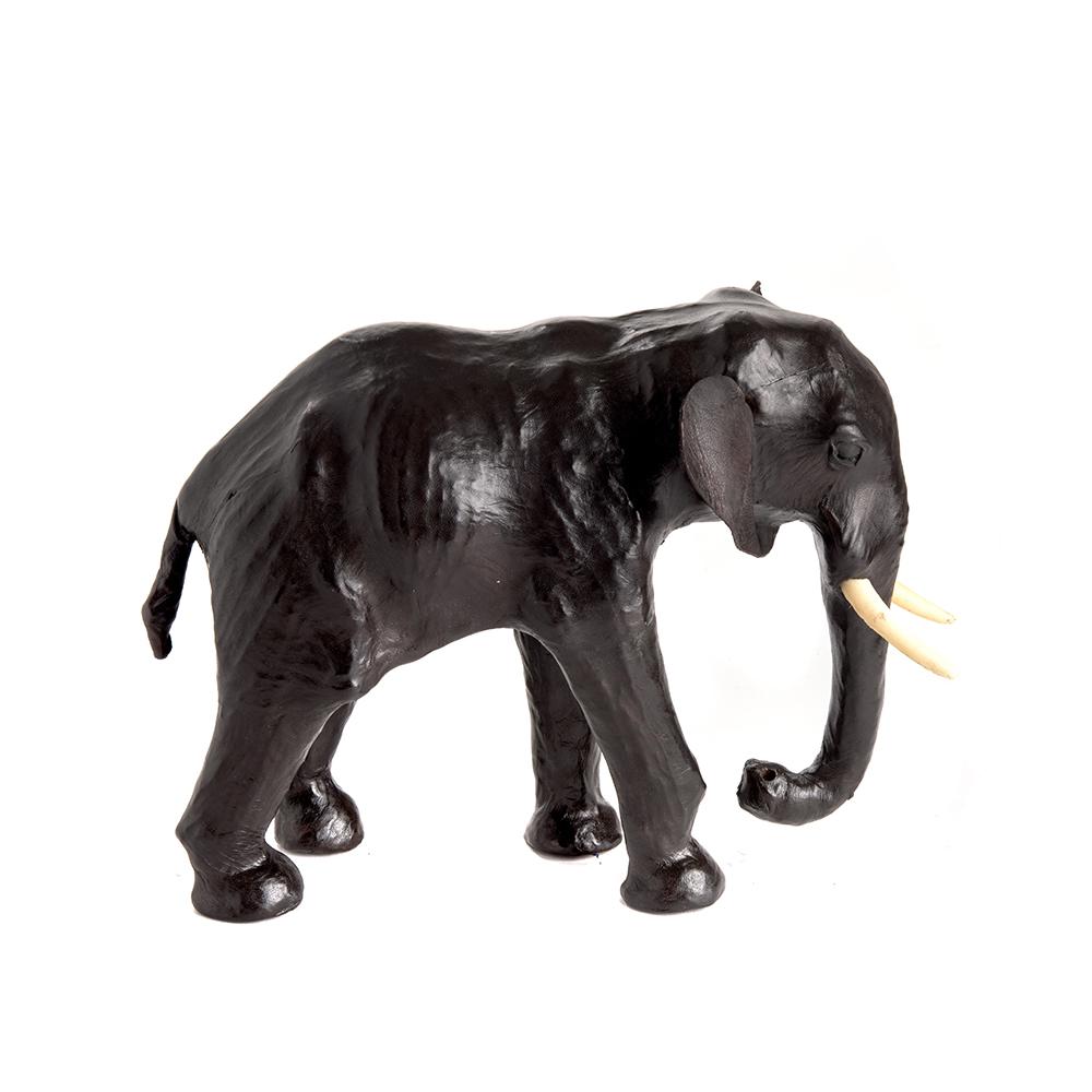 Ashwood Leather LEATHER ELEPHANT SCULPTURE-B