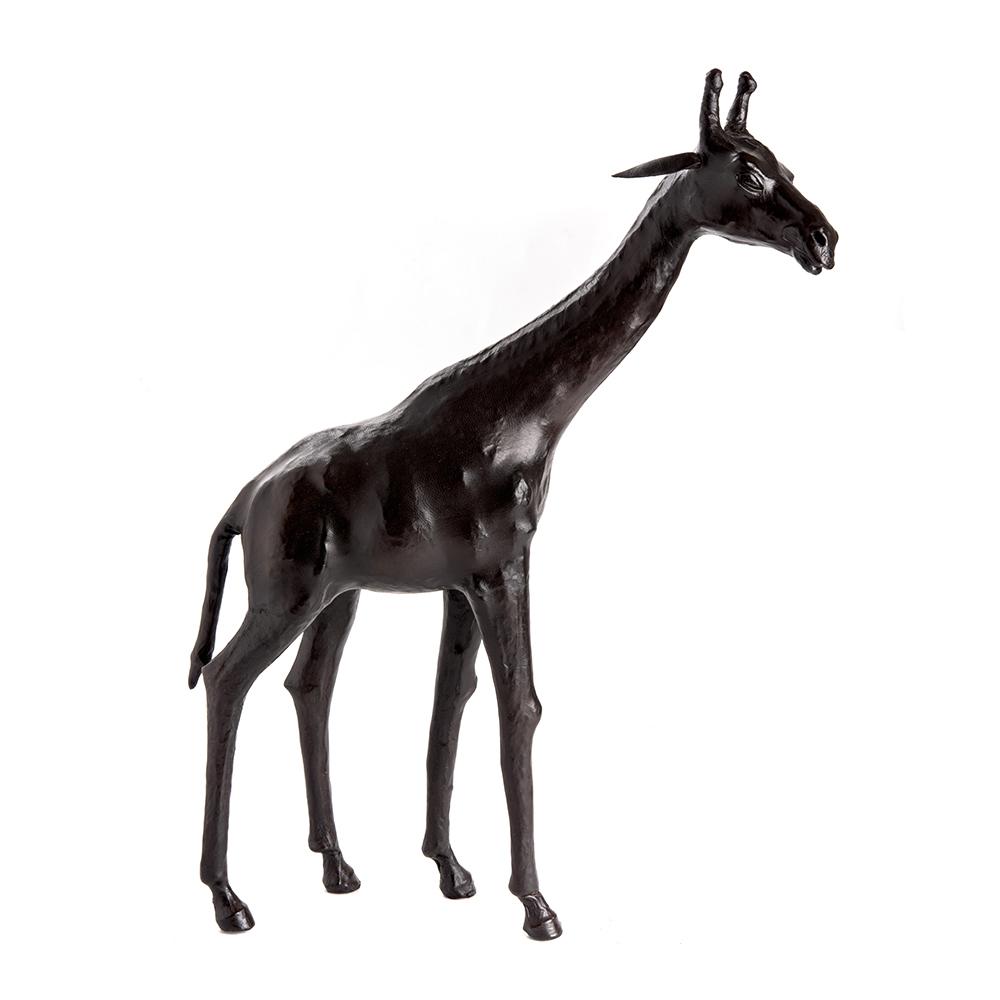 Ashwood Leather LEATHER GIRAFFE SCULPTURE