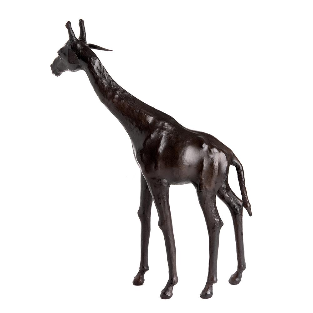 Ashwood Leather LEATHER GIRAFFE SCULPTURE