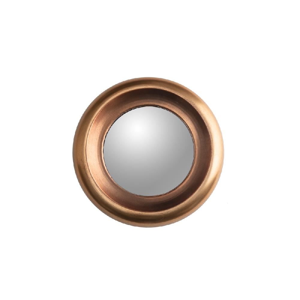ashwood leather MIRROR CONVEX ROUND METAL M