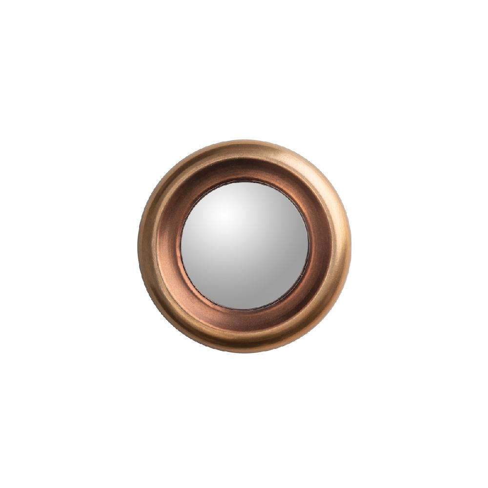 ashwood leather MIRROR CONVEX ROUND METAL XS