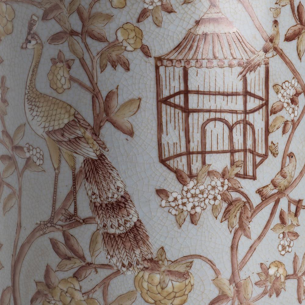 Ashwood Leather OVAL PLANTER POT GOULDIAN FINCH