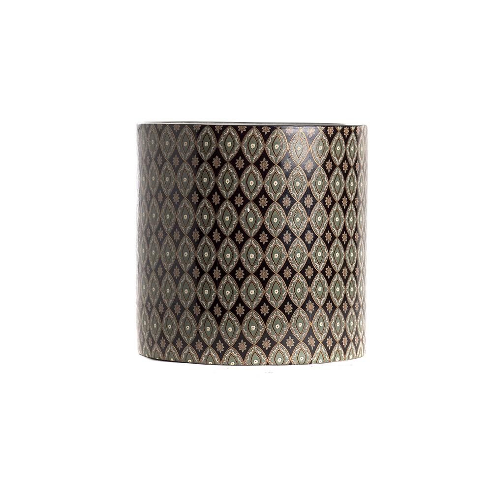 ashwood leather PLANTER POT STRAIGHT BLACK KASHMIR