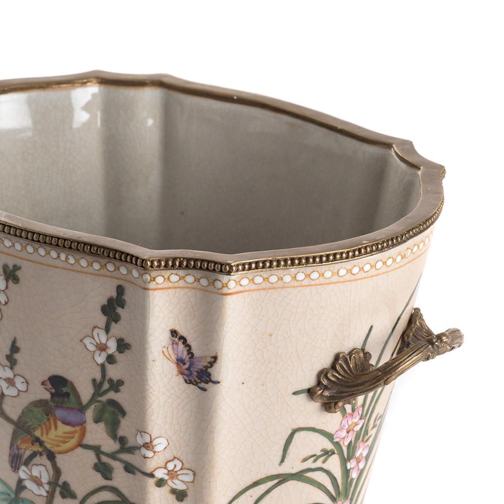 Ashwood Leather PLANTER POT TALL LS GOULDIAN FINCH