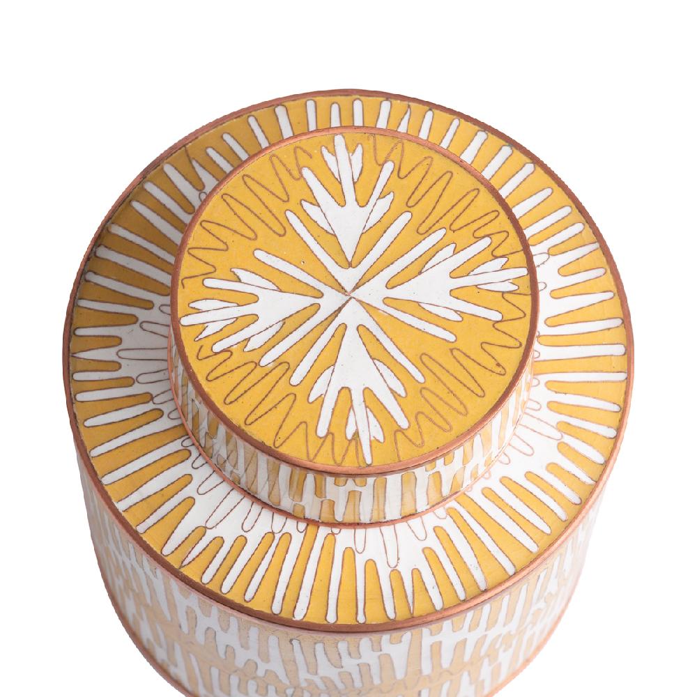 Ashwood Leather POT MS ENAMELED SERENE YELLOW