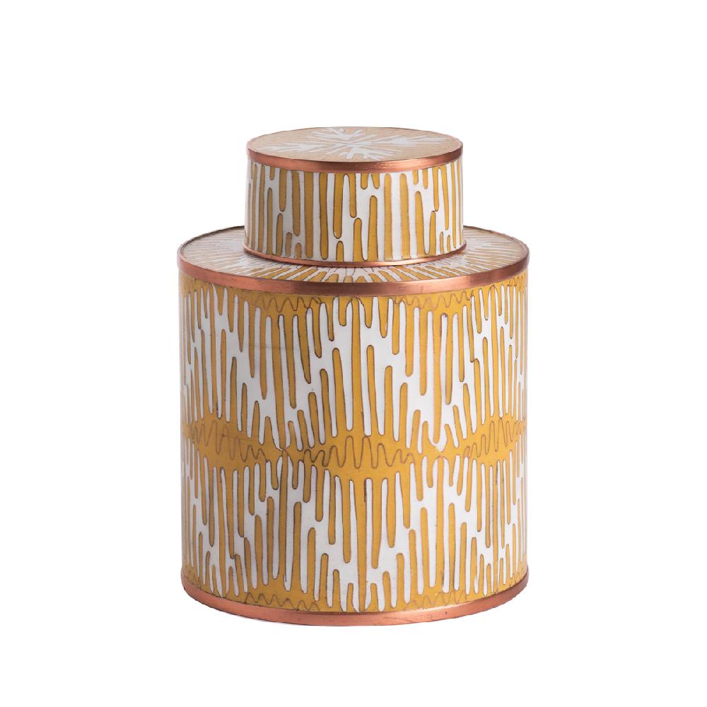 ashwood leather POT MS ENAMELED SERENE YELLOW