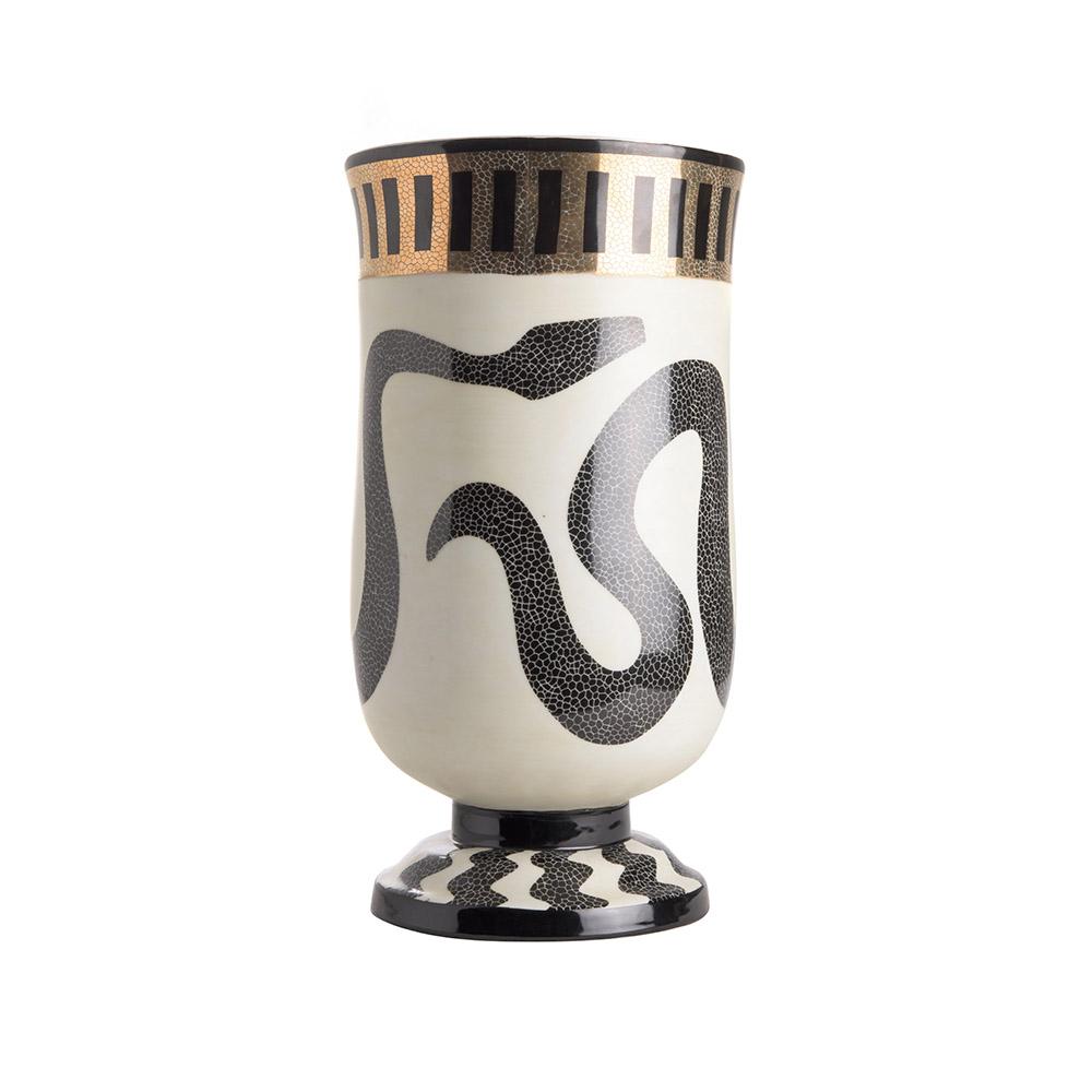 ashwood leather SEPENT VASE