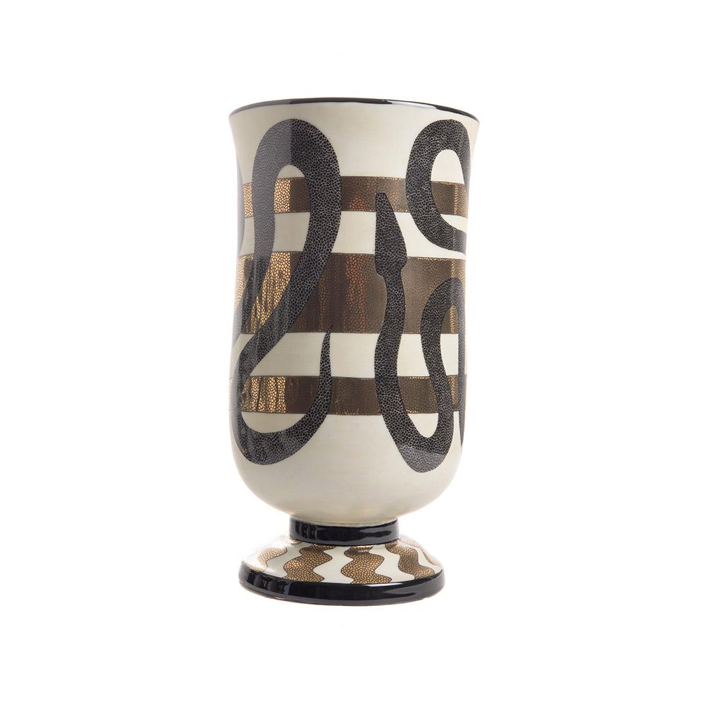 ashwood leather SEPENT VASE