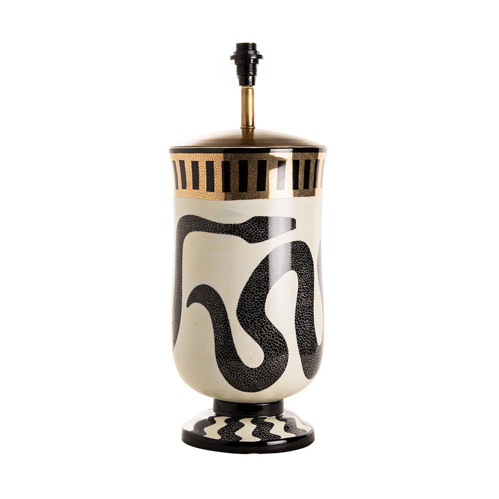 ashwood leather SERPENT LAMP