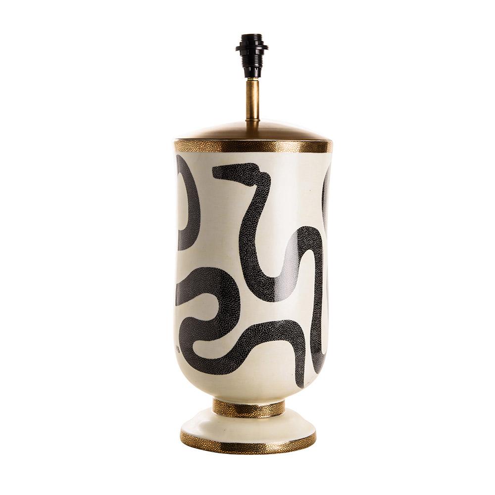 ashwood leather SERPENT LAMP