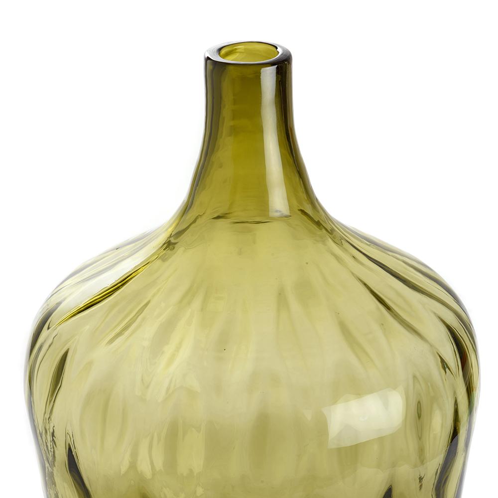 Ashwood Leather STRAIGHT NECK VASE MS ACID GREEN