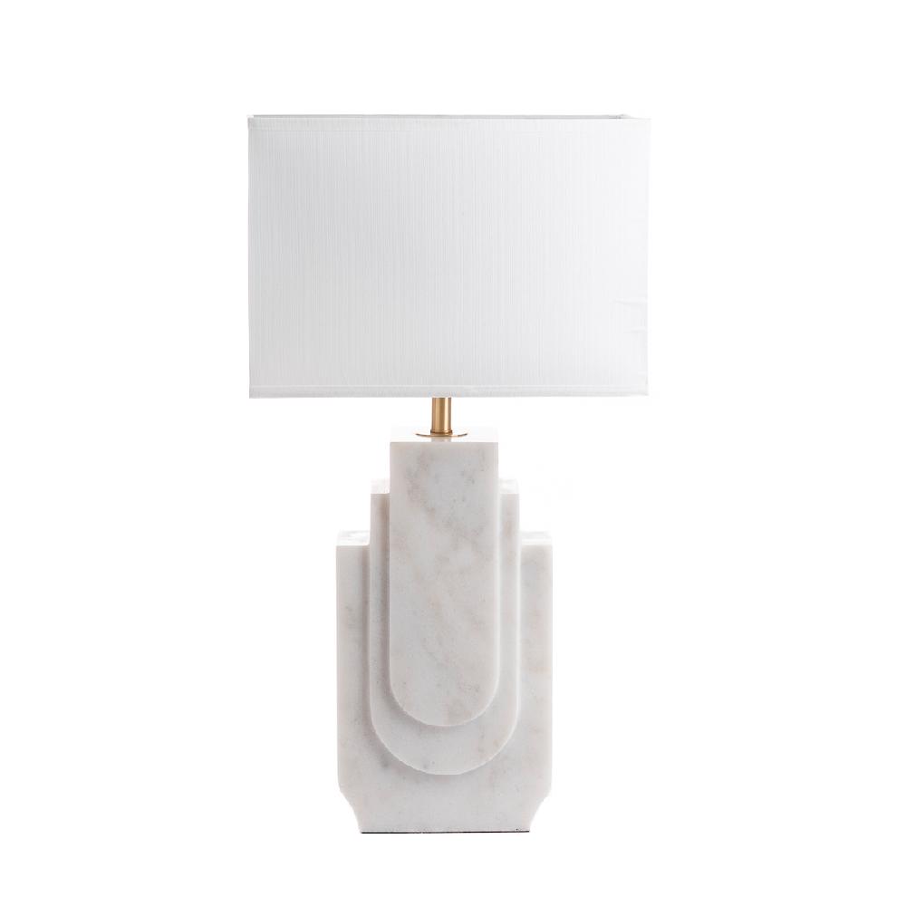 ashwood leather TABLE LAMP & SHADE CRYSTAL WHITE-E27