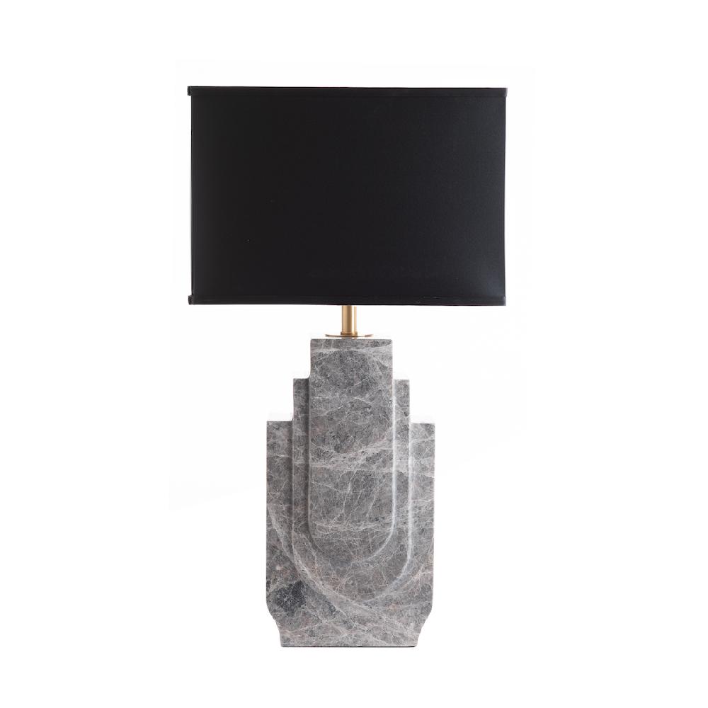 ashwood leather TABLE LAMP & SHADE STAR GRAY-E27