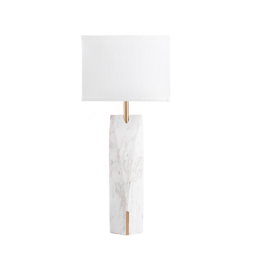 ashwood leather TABLE LAMP & SHADE WHITE-E27