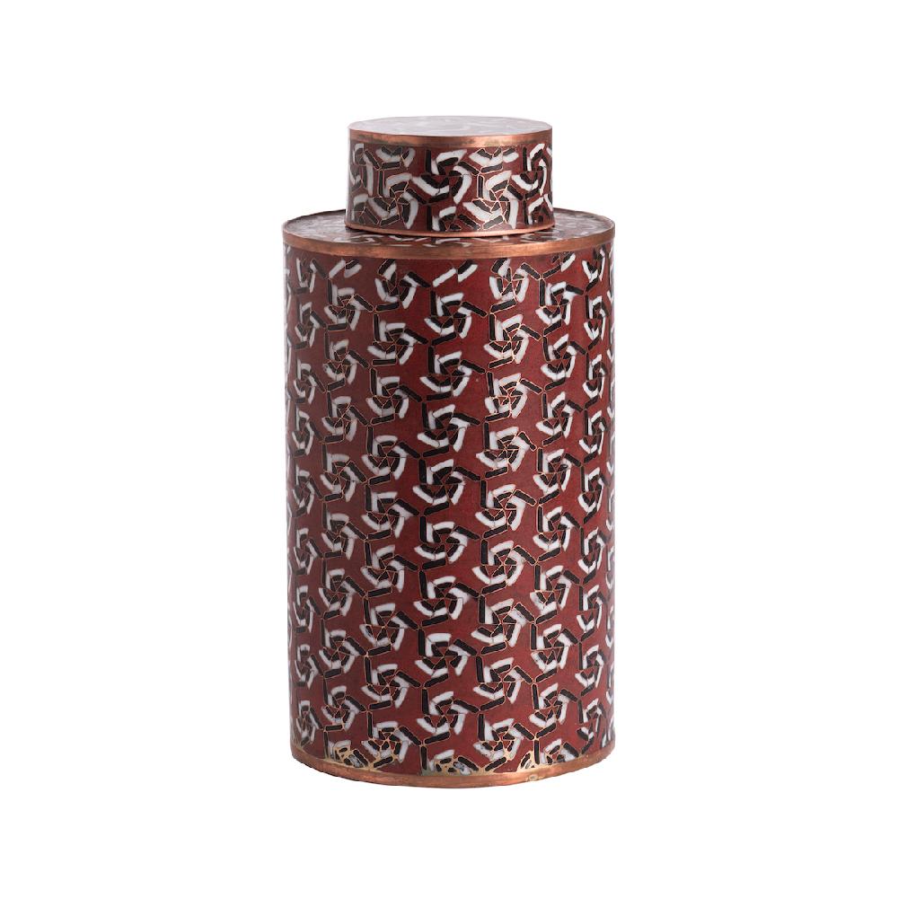 ashwood leather TEA POT ‘SHURIKEN’ EGI BROWN MS