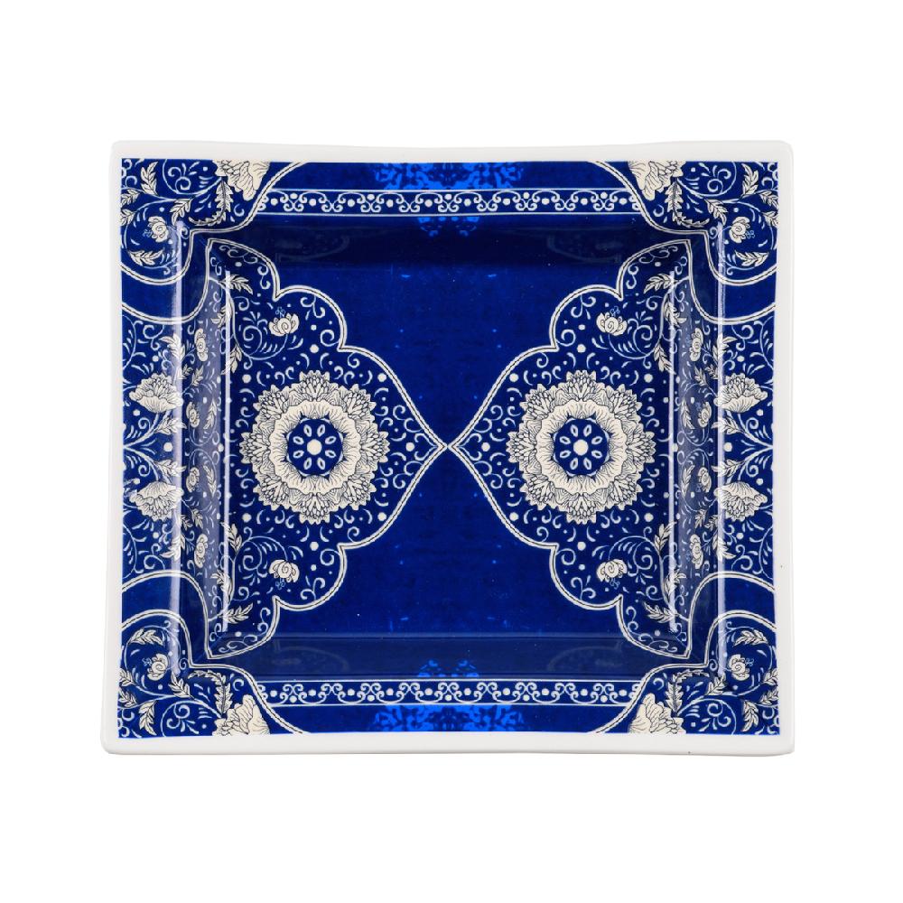 ashwood leather TRINKET WHITE BLUE FLOWER