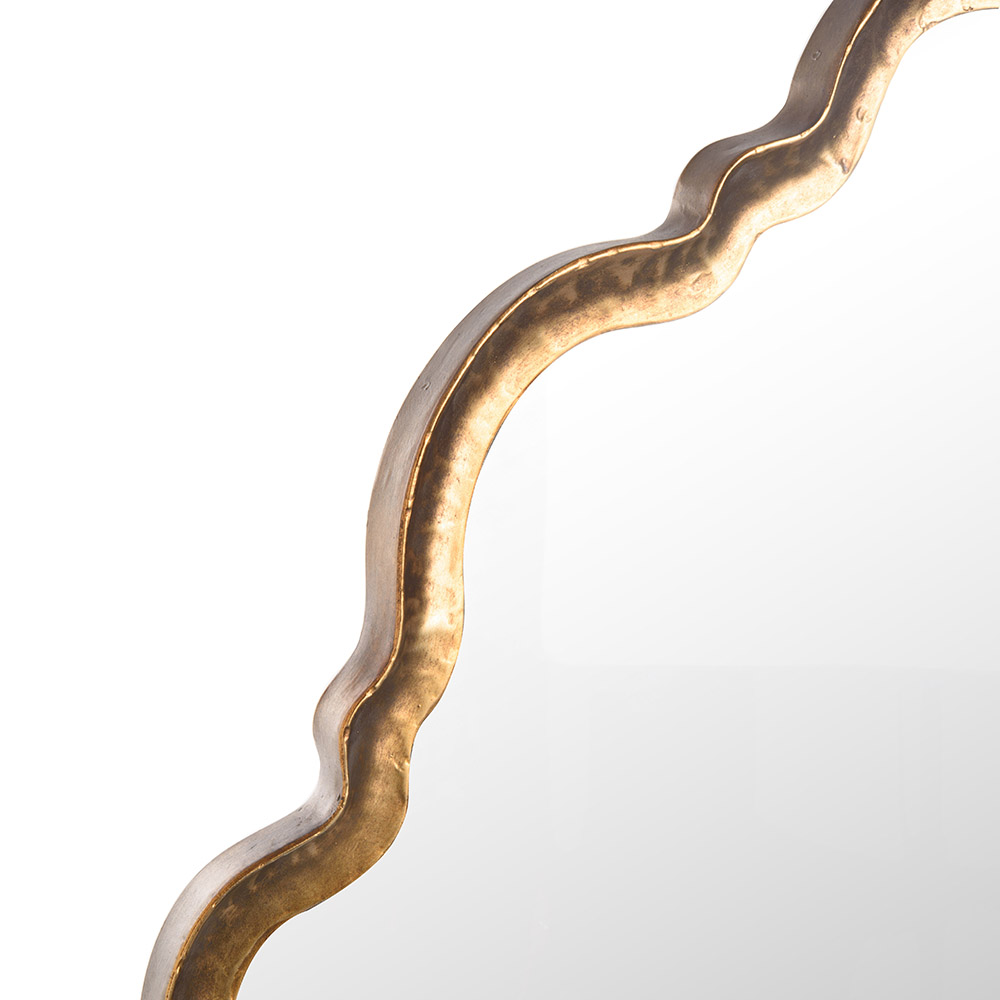 Ashwood Leather WALL MIRROR WAVES