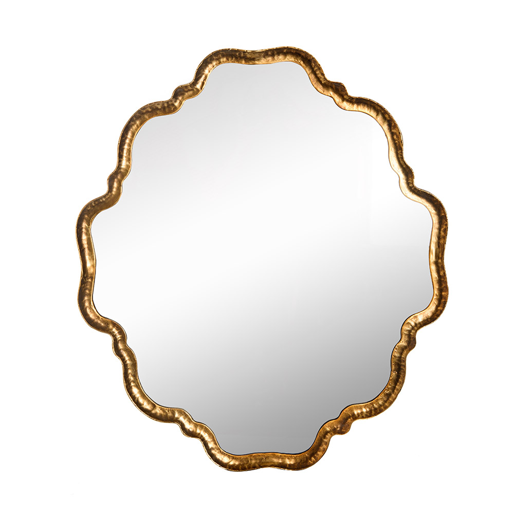 ashwood leather WALL MIRROR WAVES