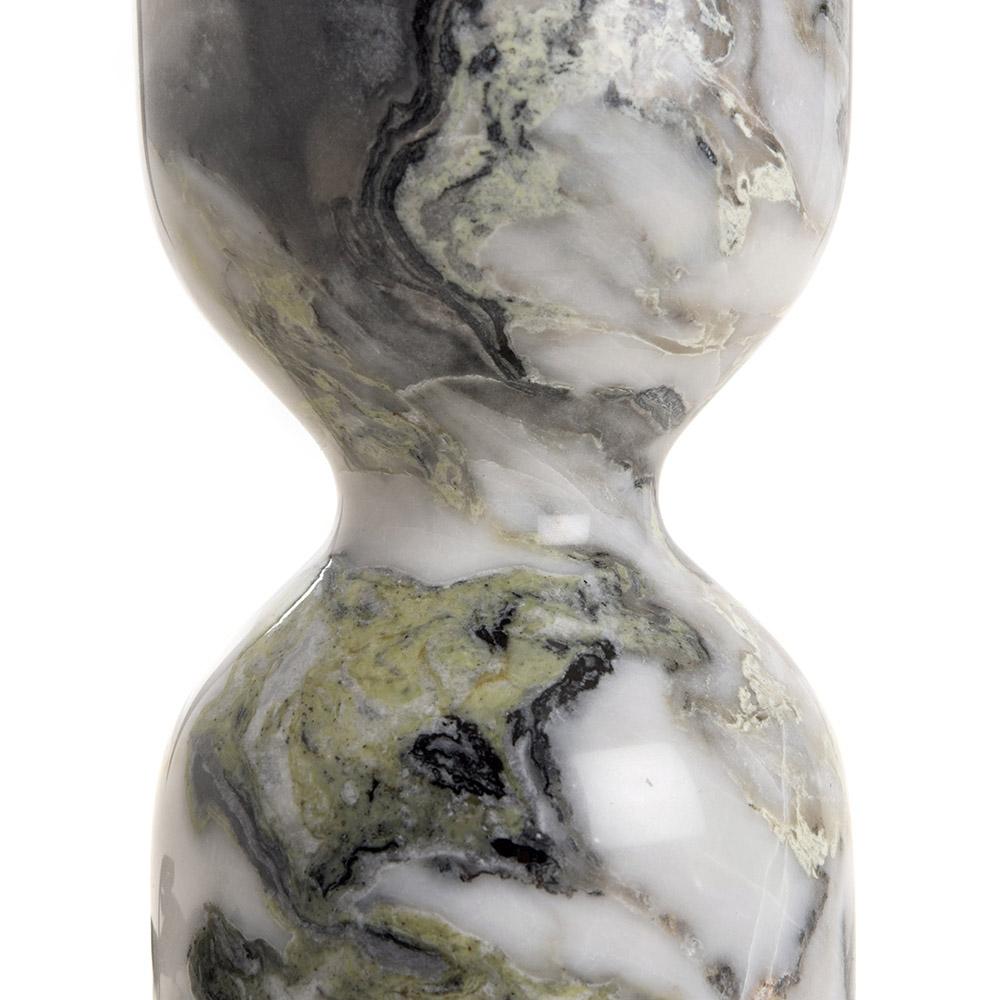 Ashwood Leather MARBLE TABLE LAMP & SHADE BLACK&WHITE-E27