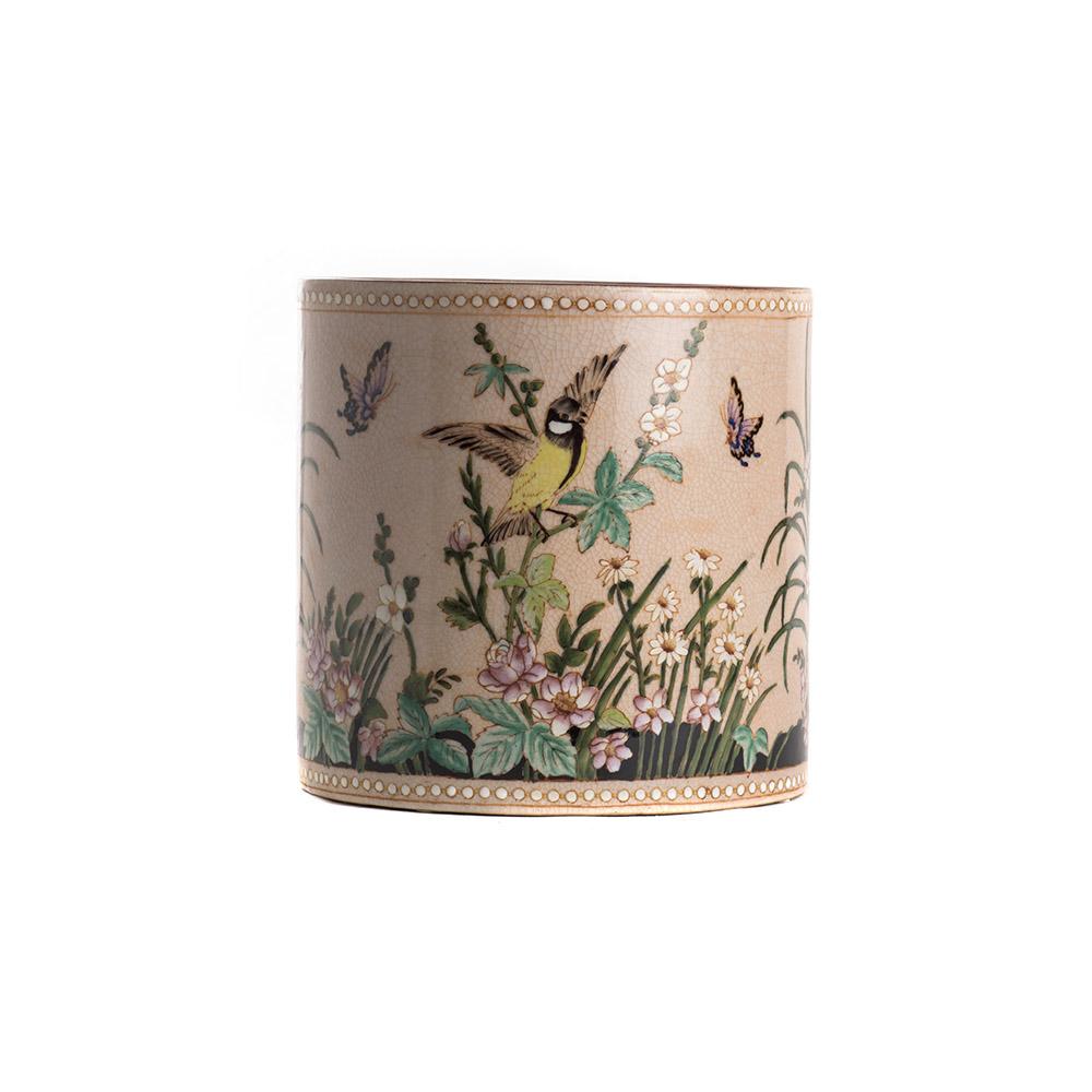 ashwood leather PLANTER POT STRAIGHT GOULDIAN FINCH