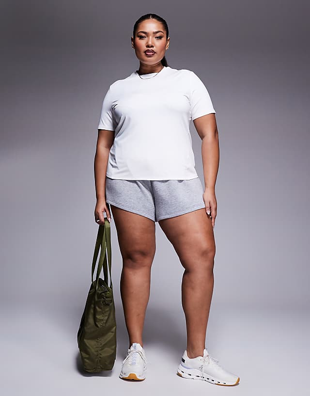 asos 4505 Curve Icon active quick dry performance t-shirt in white