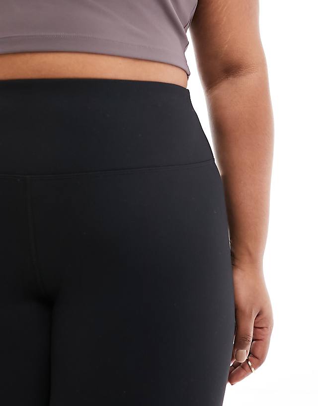 Asos 4505 Curve Icon High Waist Soft Touch Yoga Legging In Black