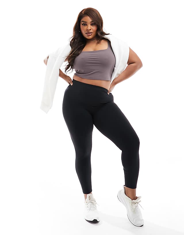 asos 4505 Curve Icon high waist soft touch yoga legging in black