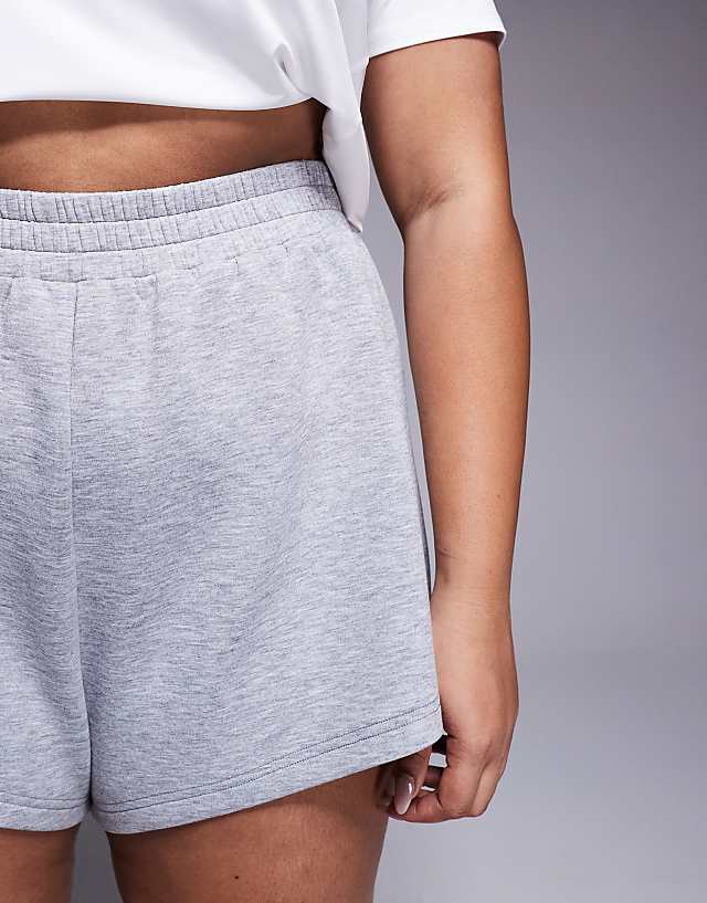 Asos 4505 Curve Icon Performance Sweat Shorts Grey Marl