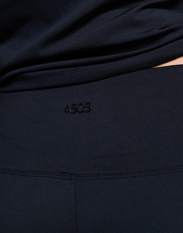 Asos 4505 Curve Icon Soft Touch High Waist Wide Leg Dance Pant In Black