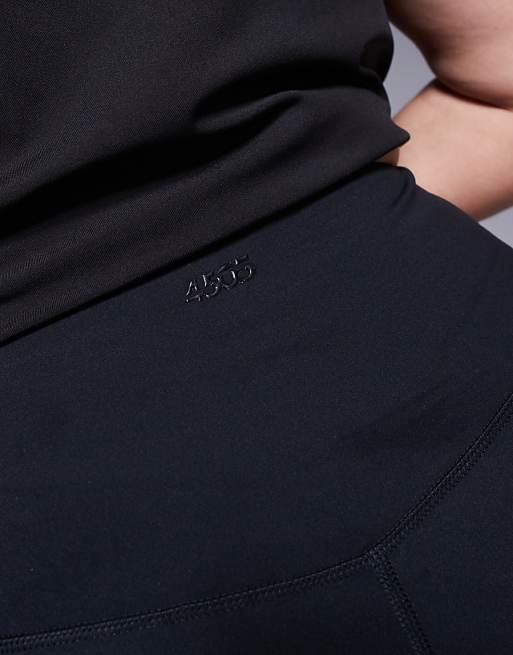 Asos 4505 Curve Icon Soft Touch High Waist Yoga Legging In Black