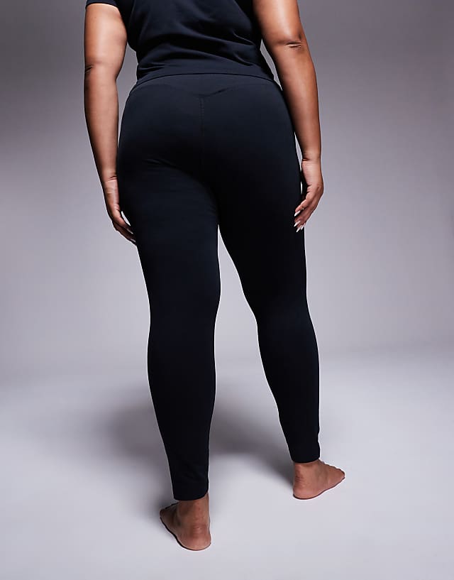 Asos 4505 Curve Icon Soft Touch High Waist Yoga Legging In Black