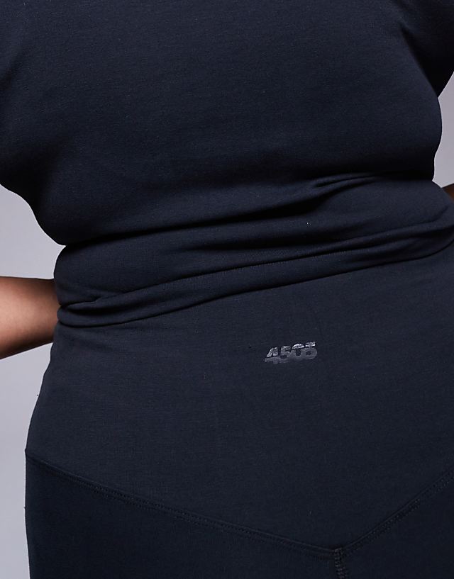 Asos 4505 Curve Icon Soft Touch High Waist Yoga Legging In Black