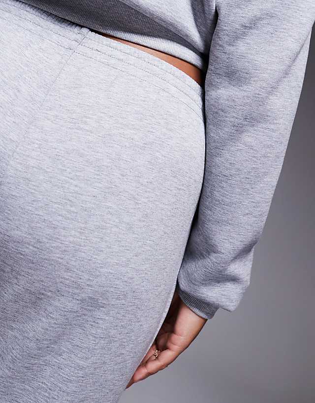 Asos 4505 Curve Performance Training Jogger In Grey Marl