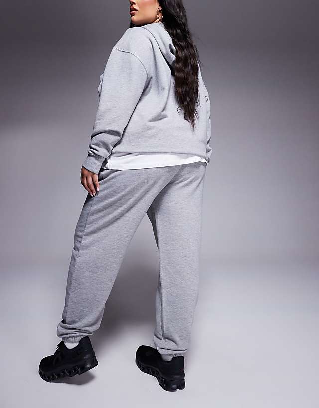 Asos 4505 Curve Quick Dry Heavyweight Training Joggers In Grey Marl