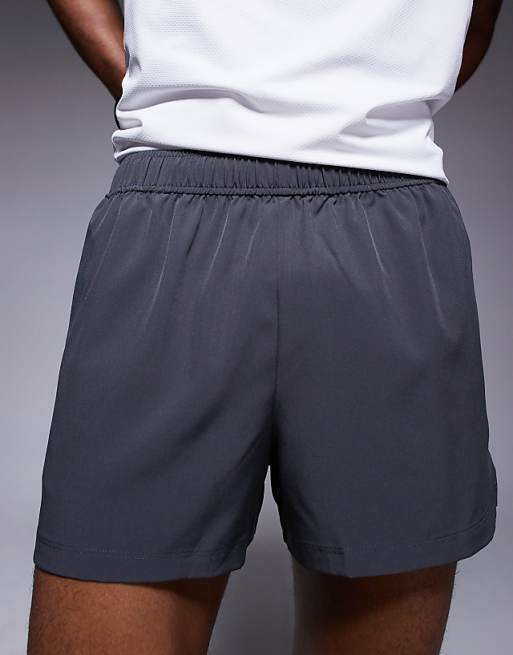 asos 4505 Icon 3 inch quick dry running shorts with back phone pocket in graphite