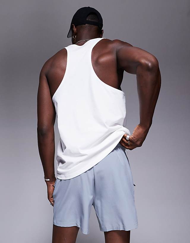 Asos 4505 Icon 5 Inch Quick Dry Training Shorts With Zip Pockets 2 Pack In Black And Grey