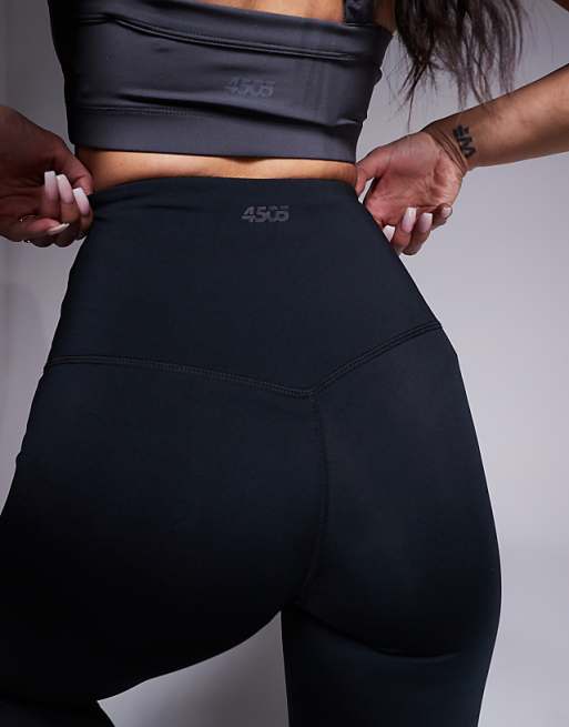 Asos 4505 Icon Active Bum Sculpt High Waist Gym Legging With Inner Pocket In Black