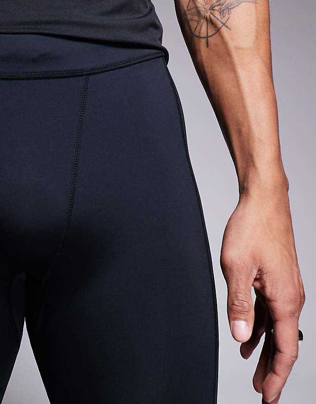 Asos 4505 Icon Active Quick Dry Base Layer Training Tight In Black