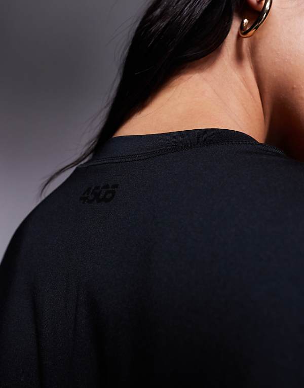 Asos 4505 Icon Active Quick Dry Long Sleeve Running Top In Black