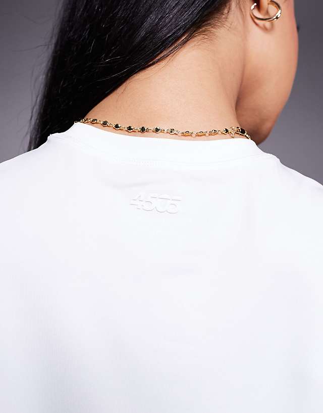 Asos 4505 Icon Active Quick Dry Performance T-shirt In White