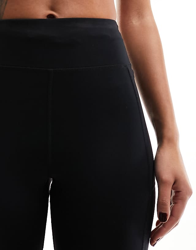 Asos 4505 Icon Active Tie Waist Run Legging With Phone Pocket In Black