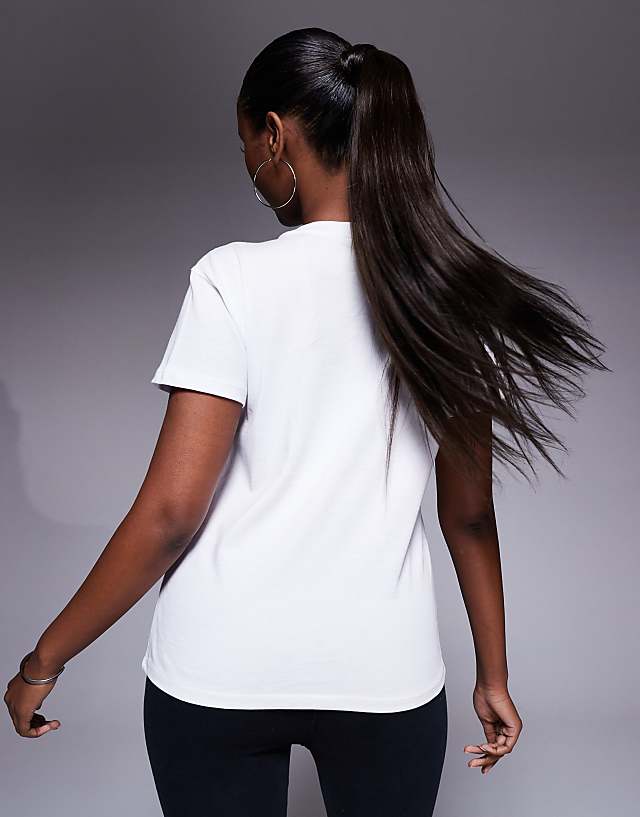 Asos 4505 Icon Cotton Boxy T-shirt With Quick Dry Finish In White
