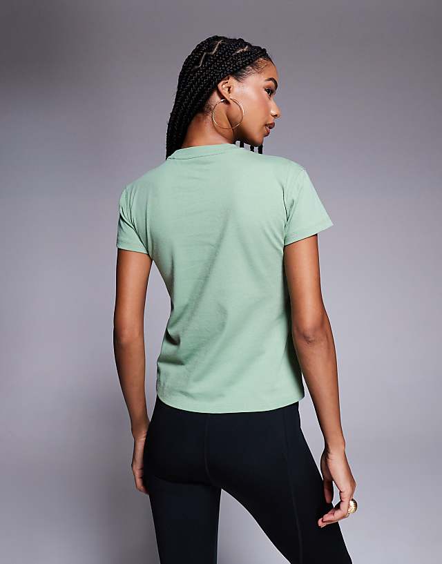 Asos 4505 Icon Cotton Boxy T-shirt With Quick Dry Finish In Matcha